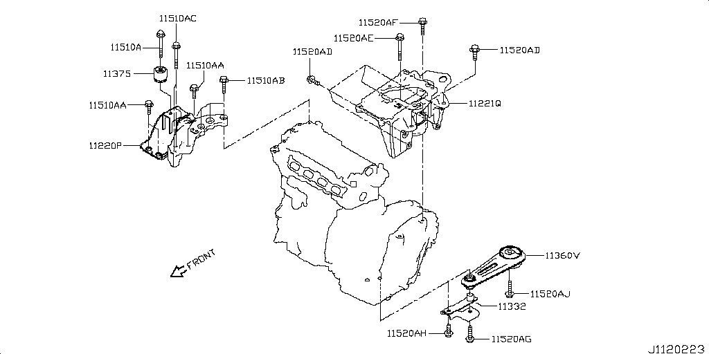 Montaje del motor y la transmisión