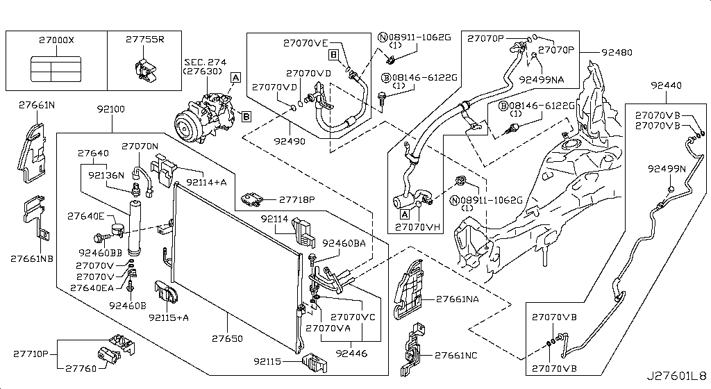 Condenser, Liquid Tank & Piping