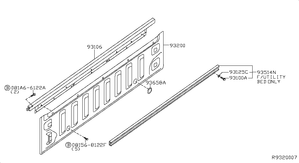 Rear Body Front Panel Guard Frame