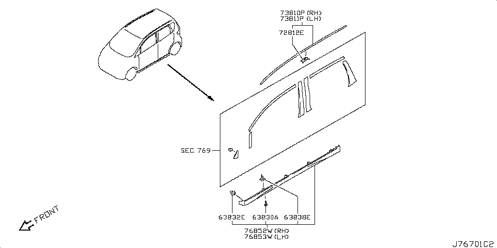 Montaje lateral del cuerpo