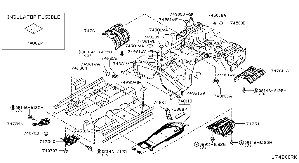 74811-1MG0C Cover-Engine,Re Nissan | YoshiParts