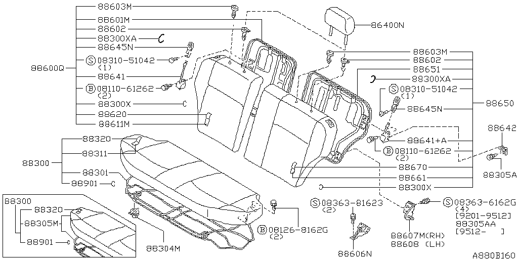 Moldura de hoja trasera