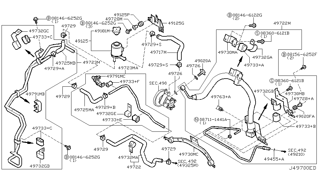 Power Steering Piping