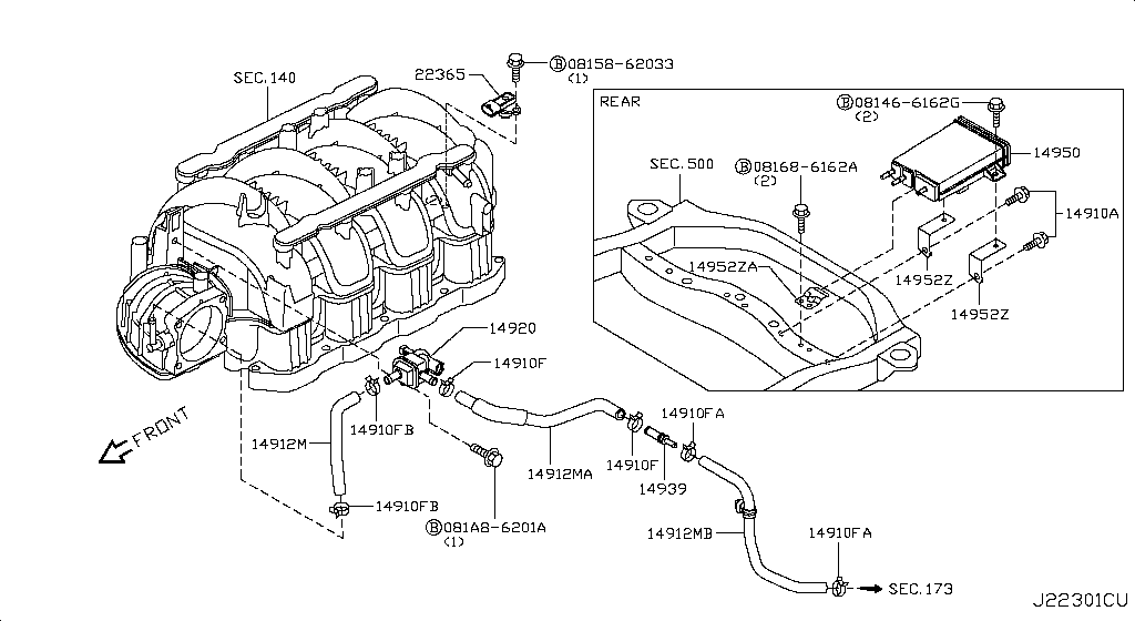Engine Control Vacuum Piping