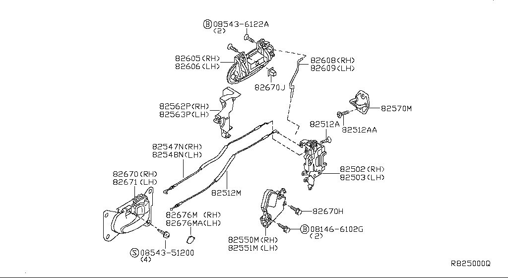 Rear Door Lock & Handle