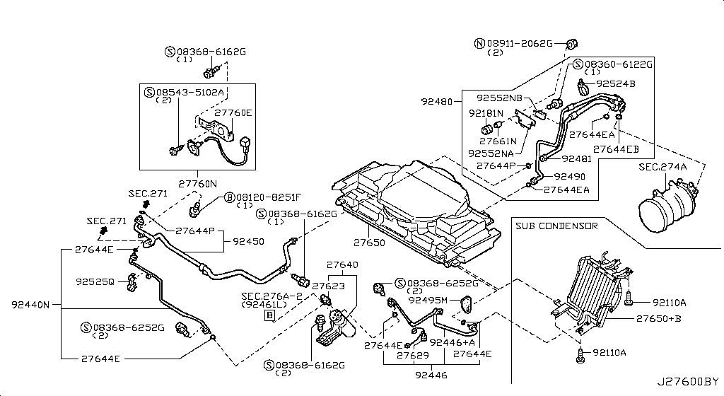 Condenser, Liquid Tank & Piping