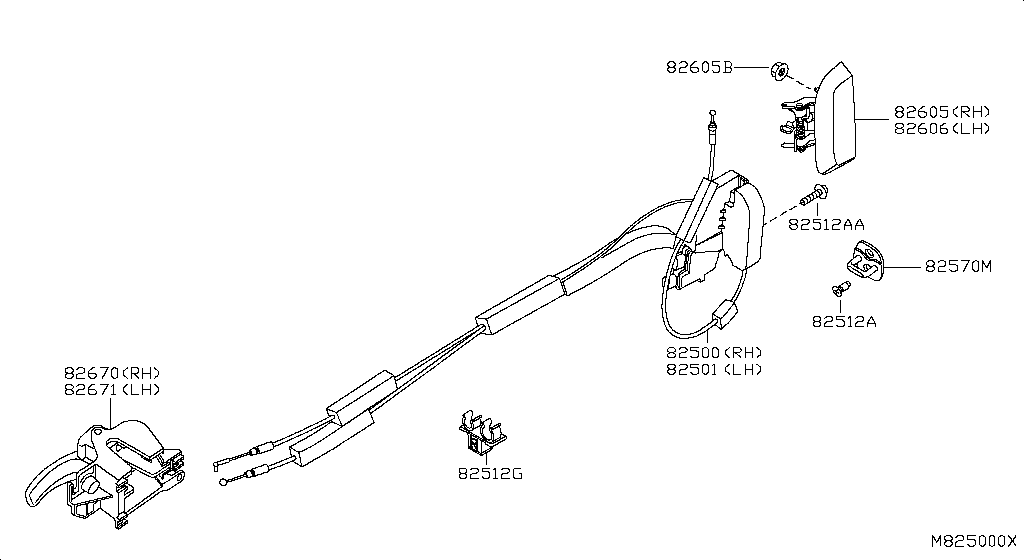 Rear Door Lock & Handle