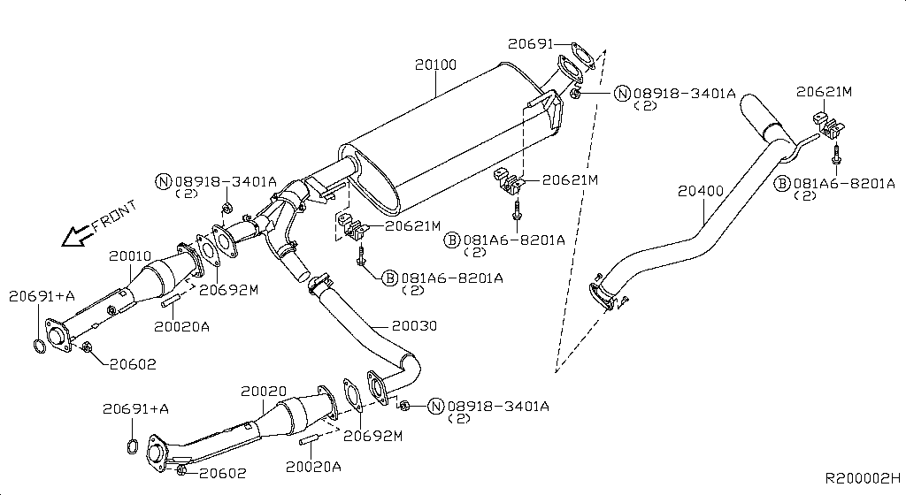 Exhaust Tube Muffler
