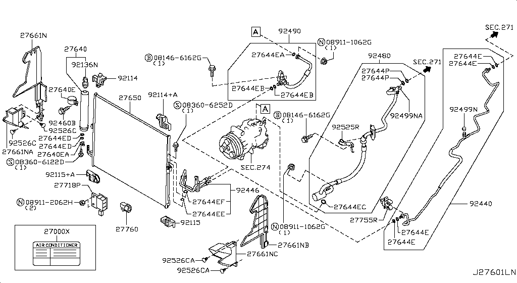 Condenser, Liquid Tank & Piping