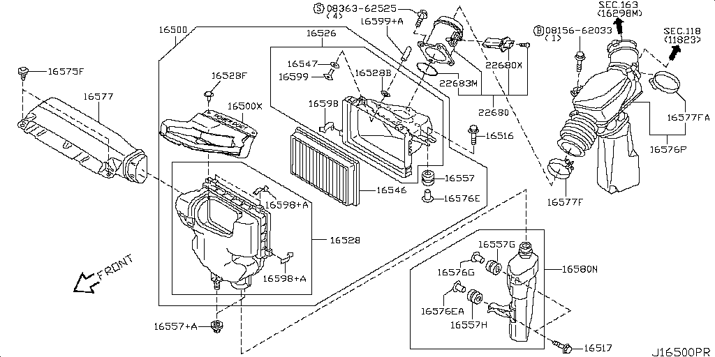 Air Cleaner Duct Engine