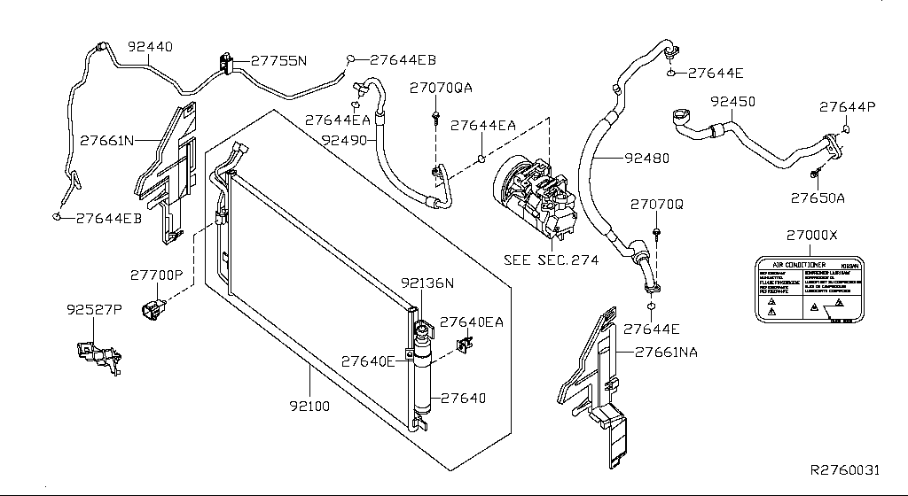 Condenser, Liquid Tank & Piping