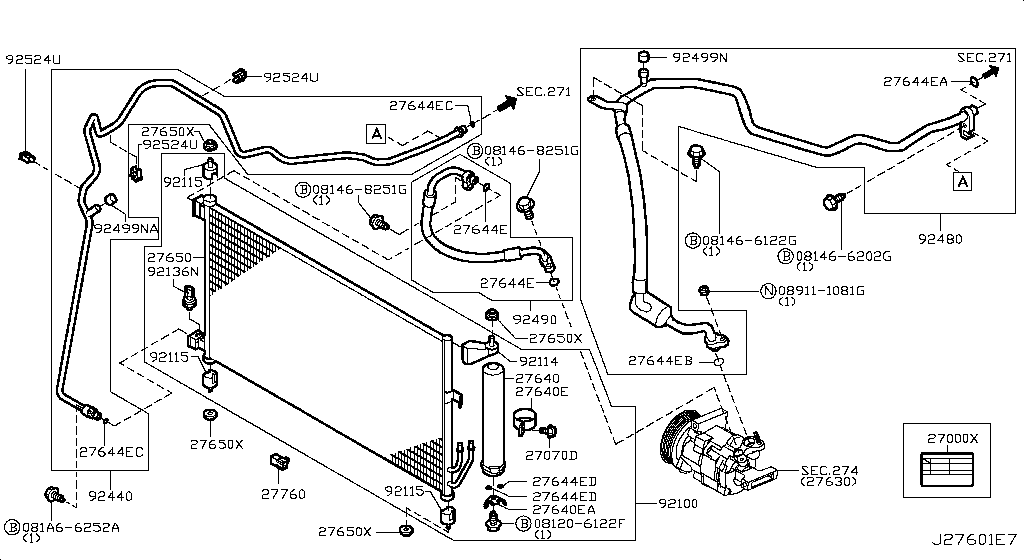 Condenser, Liquid Tank & Piping
