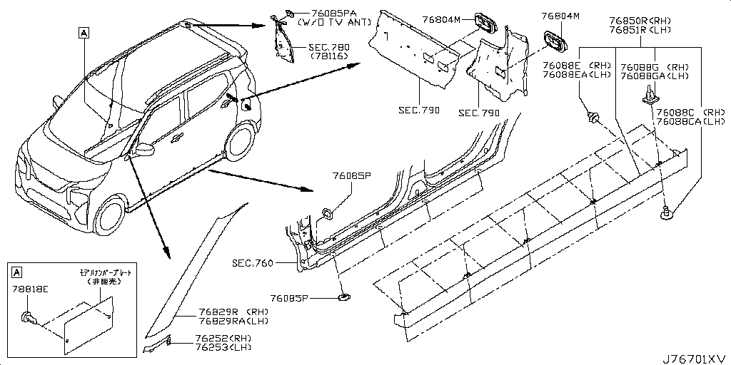 Montaje lateral del cuerpo