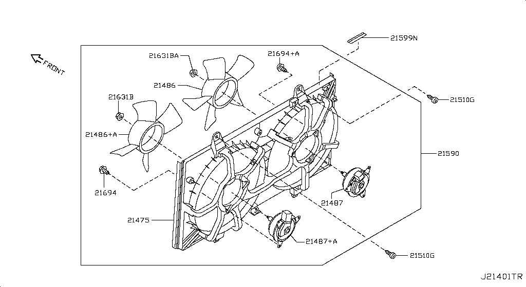 Radiator Shroud Inverter Cooling