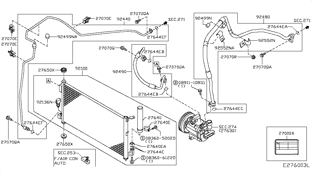 Condenser, Liquid Tank & Piping