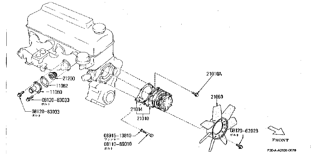 Bomba de agua y termostato
