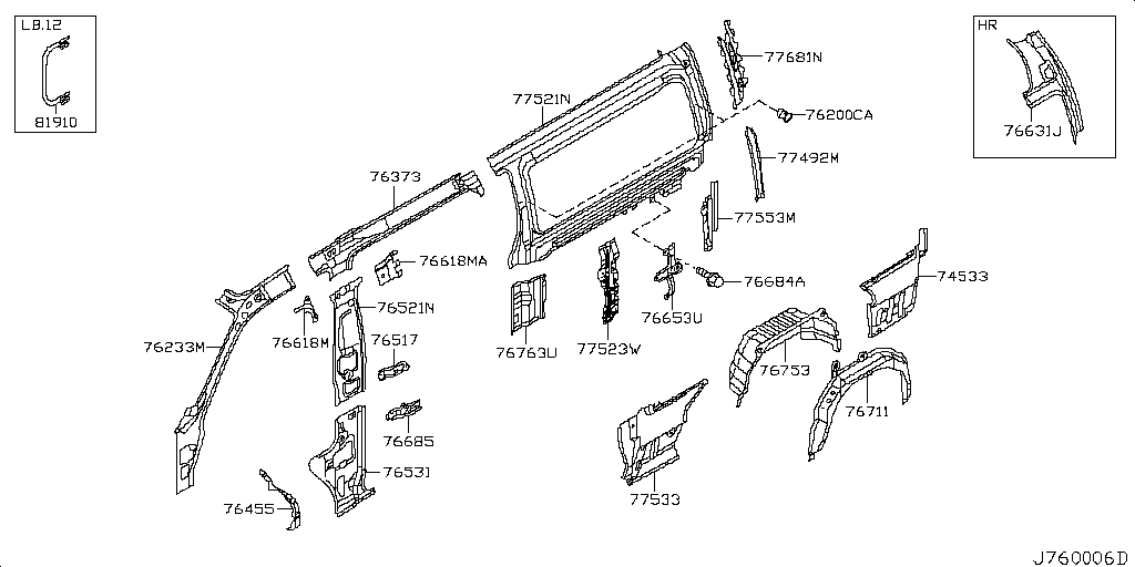 Panel lateral de la carrocería