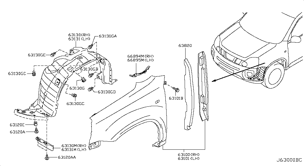 Front Fender & Fitting