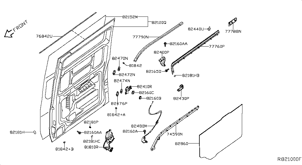 Slide Door Panel & Fitting