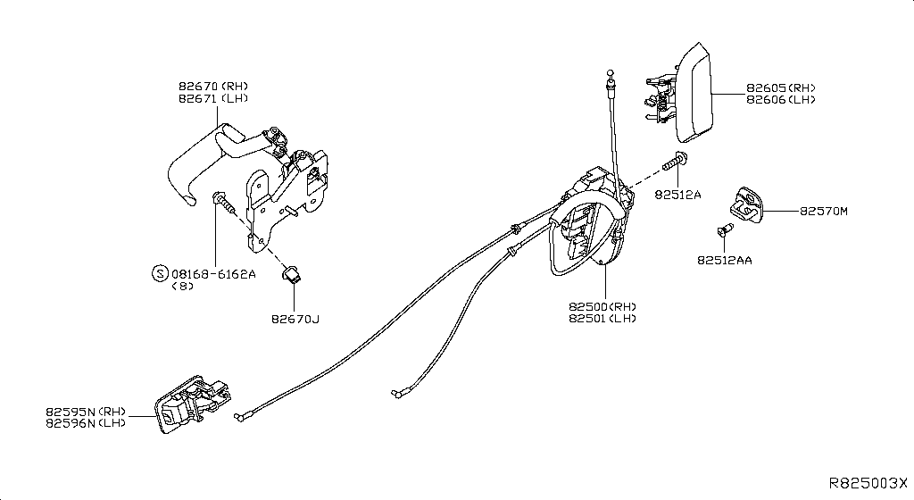 Rear Door Lock & Handle
