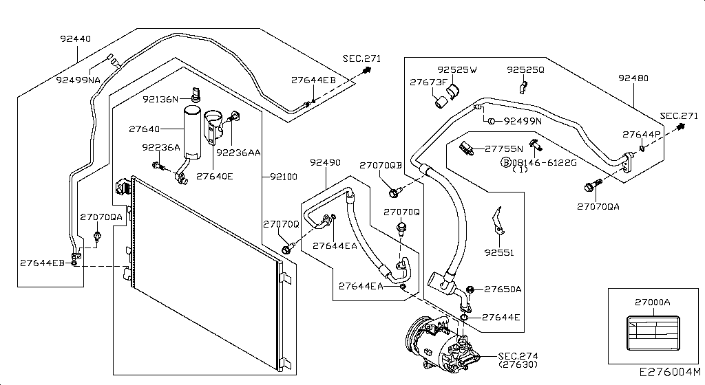 Condenser, Liquid Tank & Piping