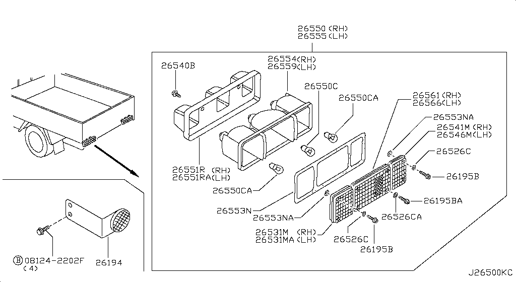 Lámpara combinada trasera