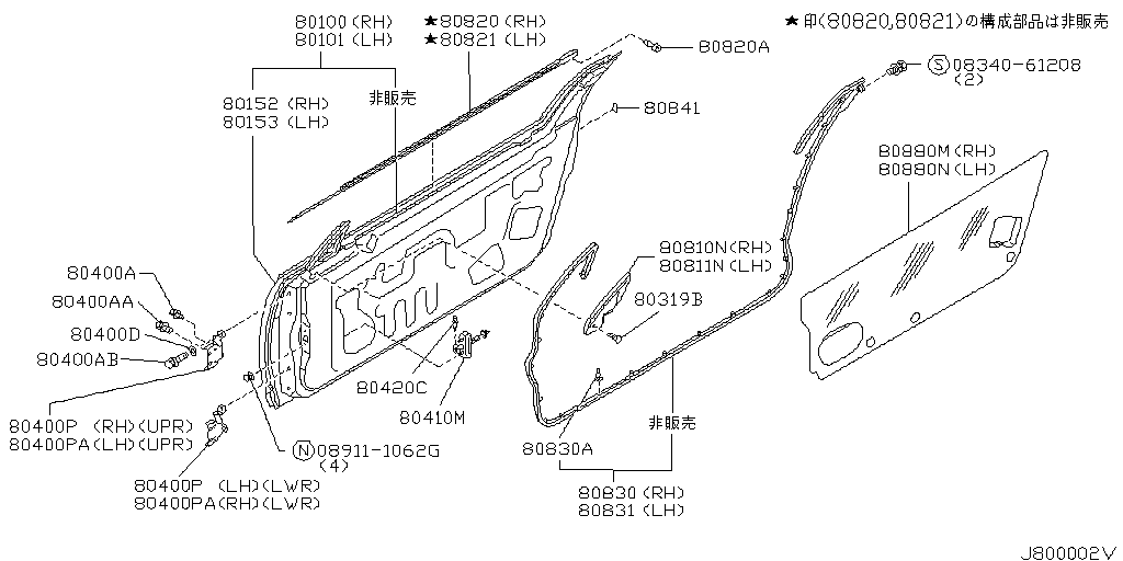Front Door Panel & Fitting