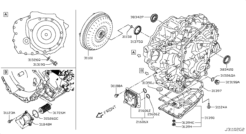 Torque Converter, Housing & Case