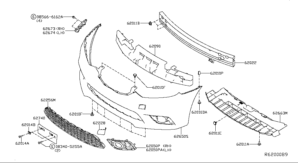Parachoques delantero