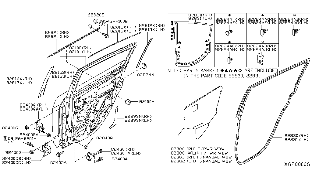 Rear Door Panel & Fitting