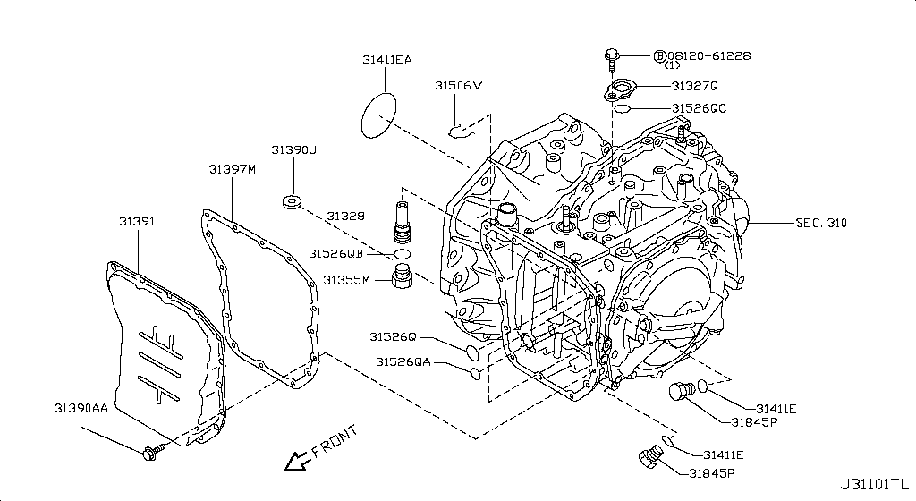 Convertidor de par, carcasa y carcasa
