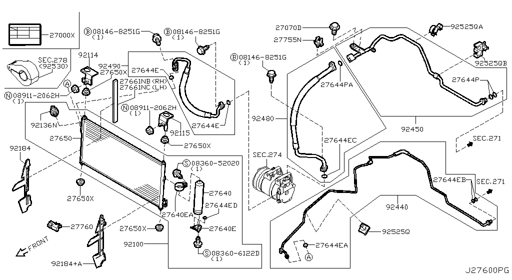 Condenser, Liquid Tank & Piping