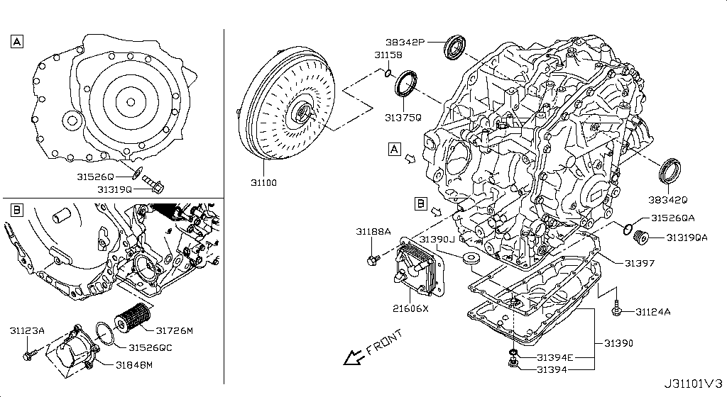 Torque Converter, Housing & Case