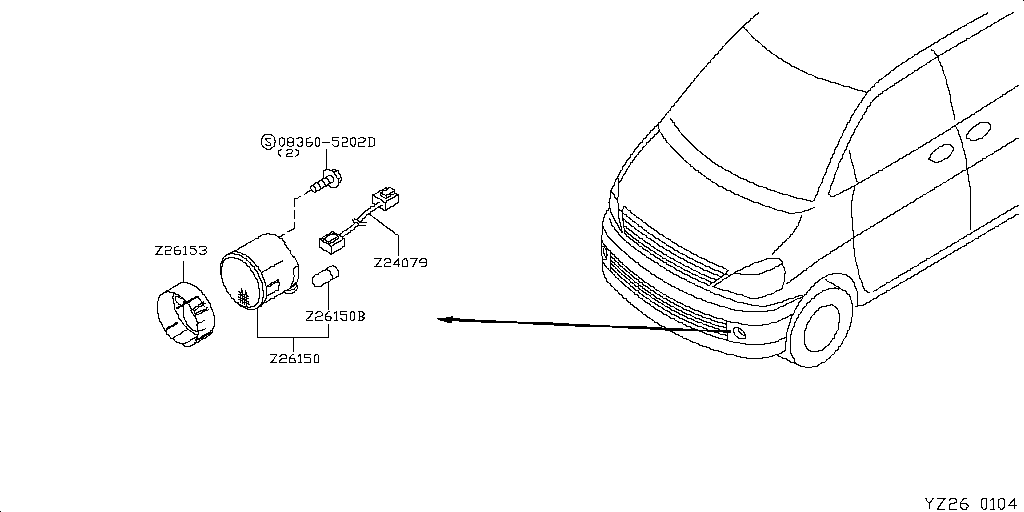 Front, Rear, and Sonota Lamp