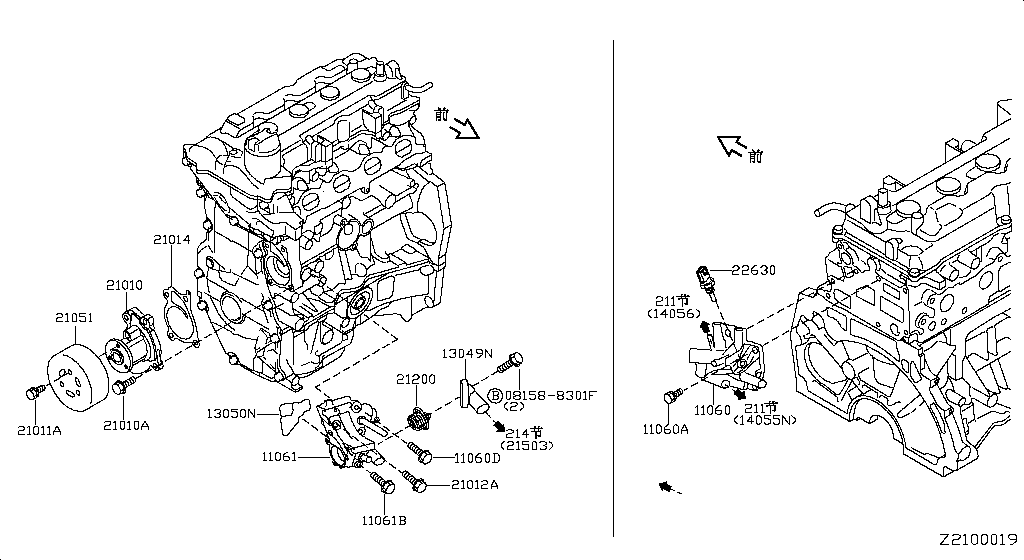 Water Pump, Cooling Fan & Thermostat