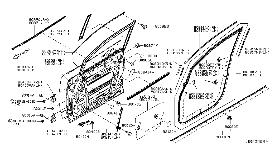 Front Door Panel Fitting