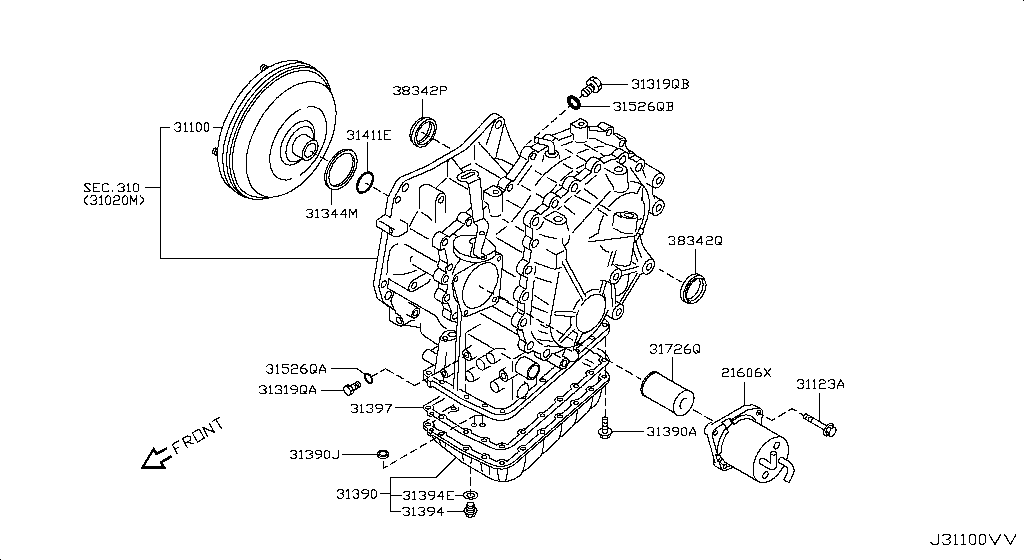 Torque Converter, Housing & Case