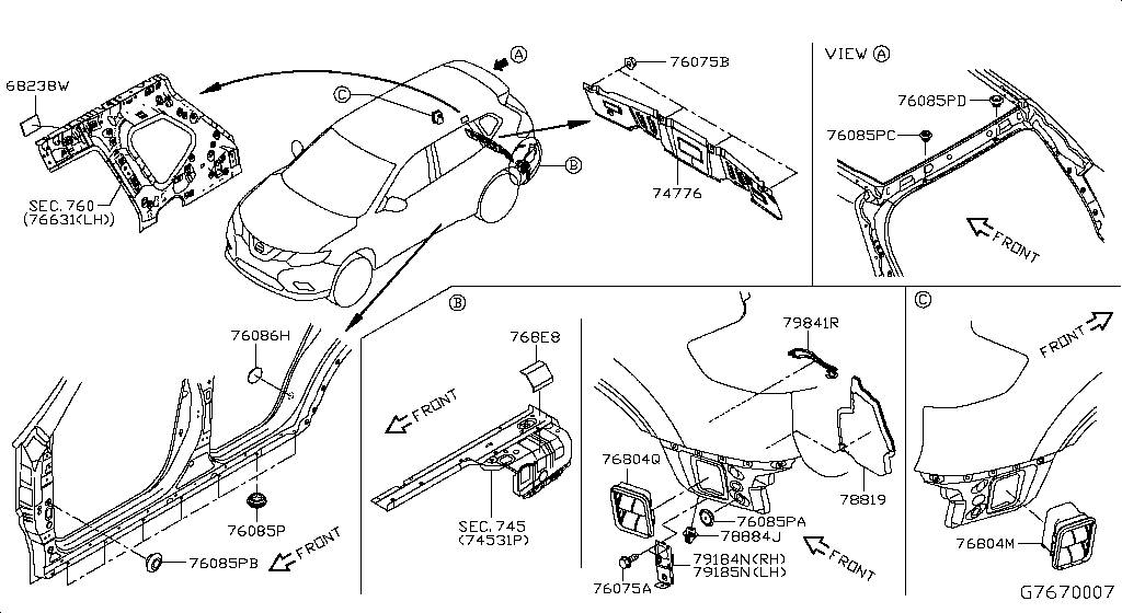 Montaje lateral del cuerpo
