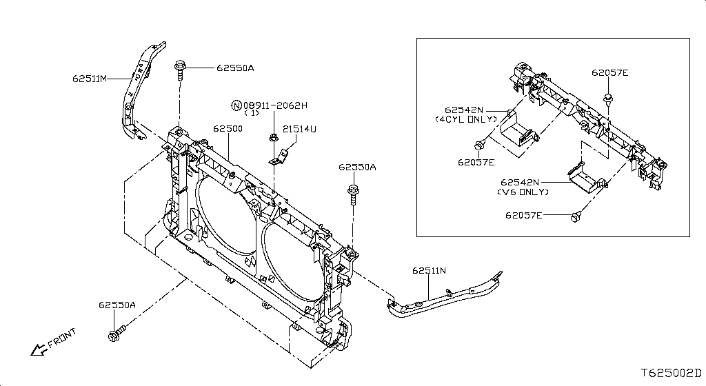 Front Apron & Radiator Core Support