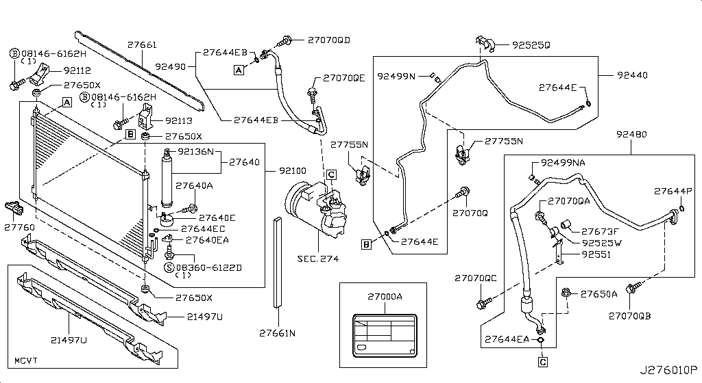 Condenser, Liquid Tank & Piping