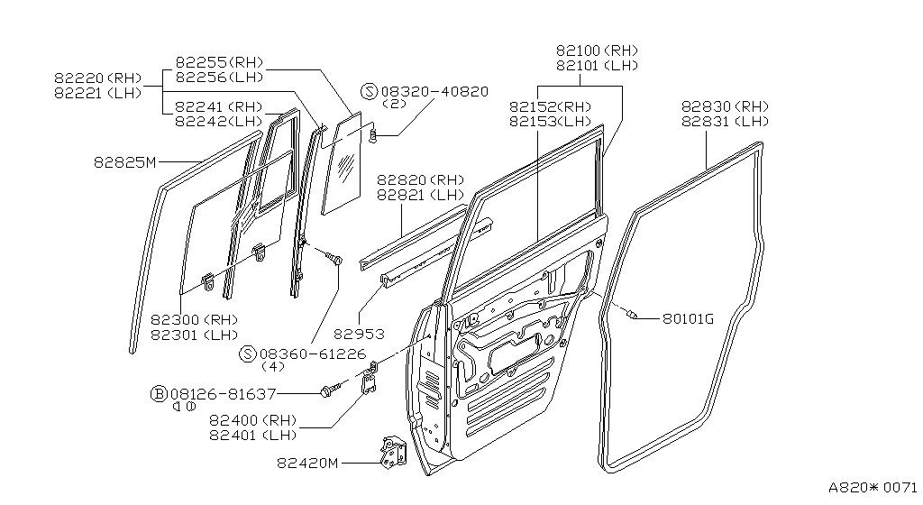 Rear Door Panel & Fitting