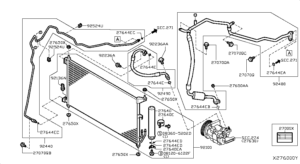 Condenser, Liquid Tank & Piping