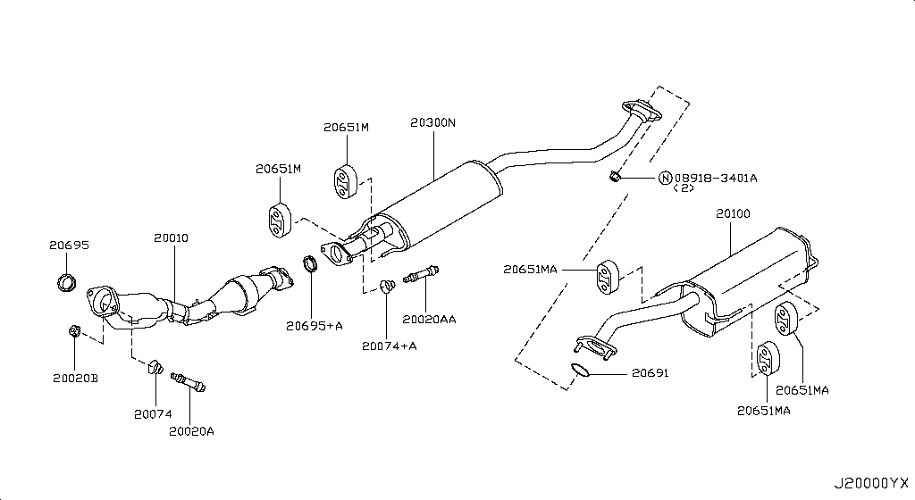 Exhaust Tube Muffler