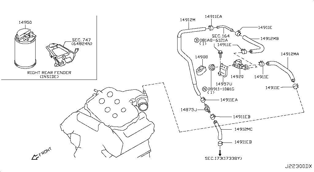 Engine Control Vacuum Piping