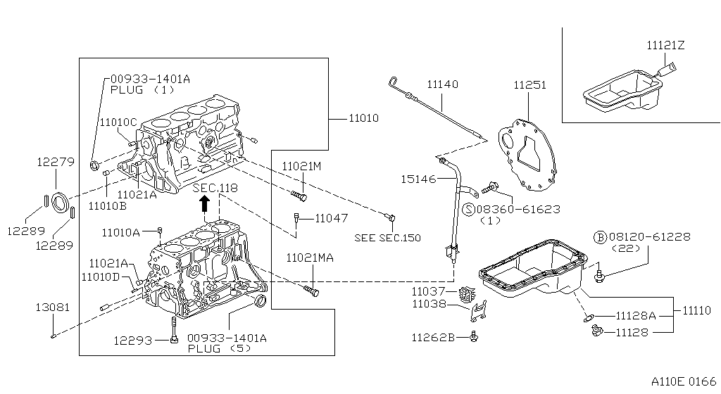 Bloque de cilindros y cárter de aceite