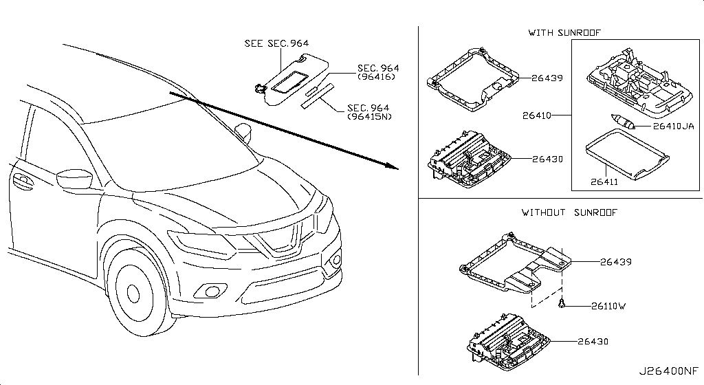 26439-4CE1A Brkt-Map Lam Nissan | YoshiParts