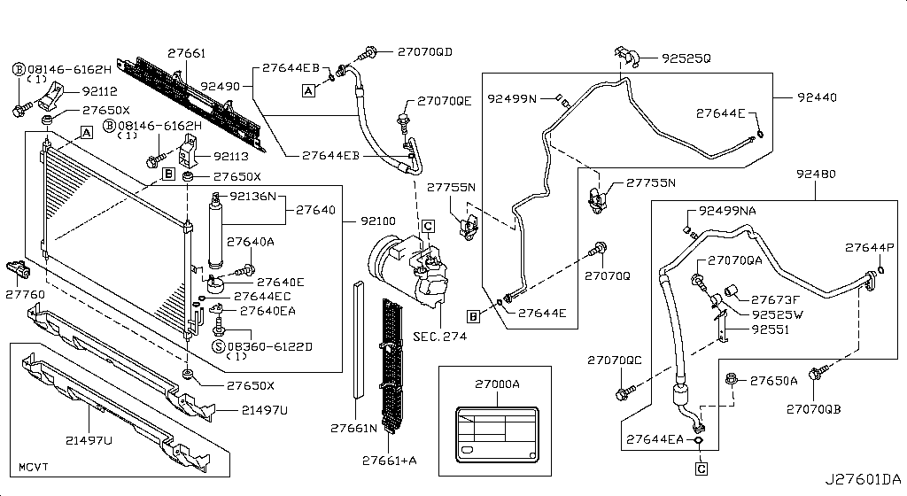 Condenser, Liquid Tank & Piping