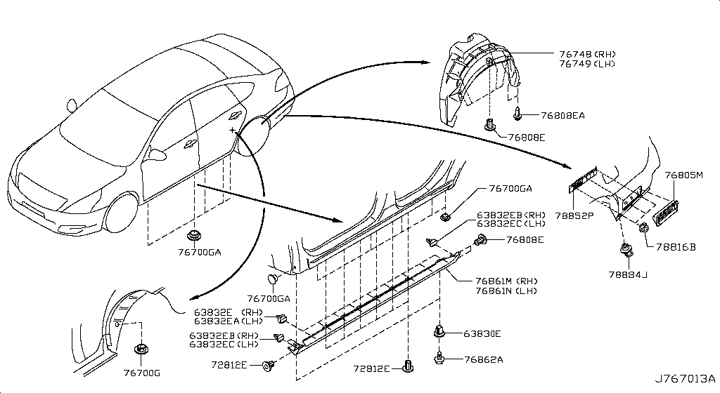 Montaje lateral del cuerpo