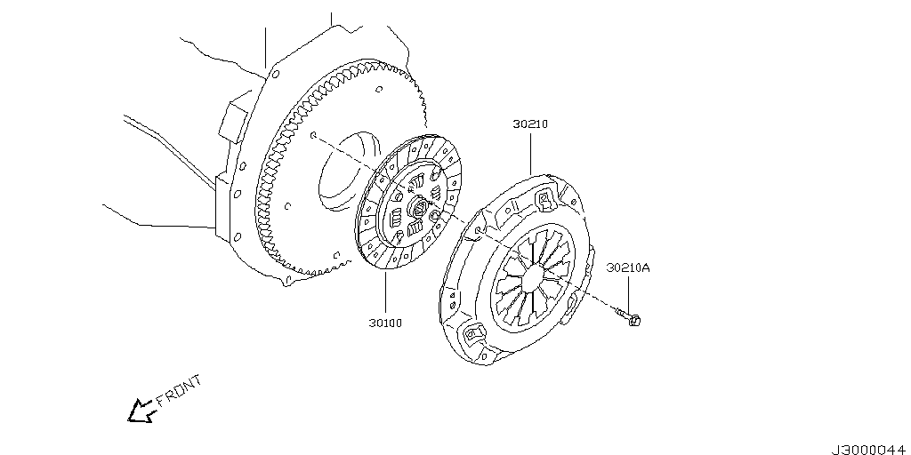30100-AX00A Clutch Disc Nissan | YoshiParts