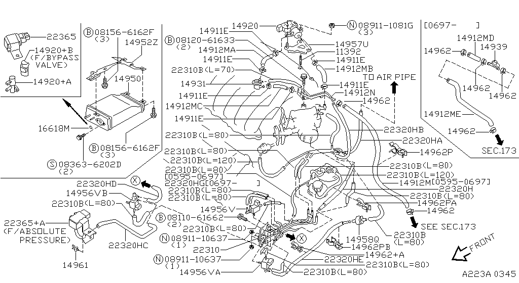 Engine Control Vacuum Piping